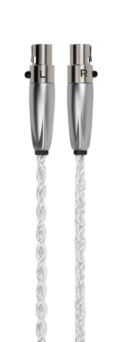 Meze Ultra Pure Silver Kabel – Dual 4-pin Mini XLR til 3,5 mm
