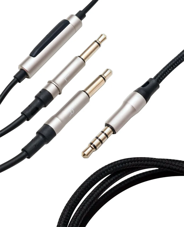 Meze mono 3.5 mm to 3.5 mm 1.2 m Black/Silver standard cable with mic and remote