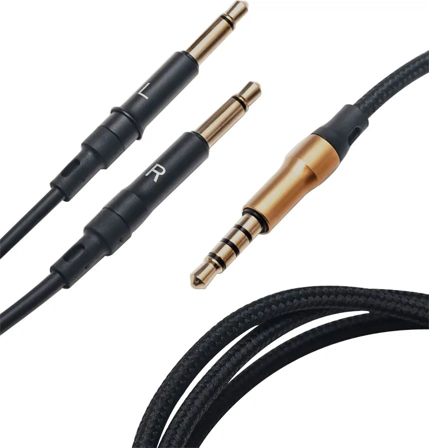 Meze mono 3.5 mm to 3.5 mm 3 m Black/Gold standard cable
