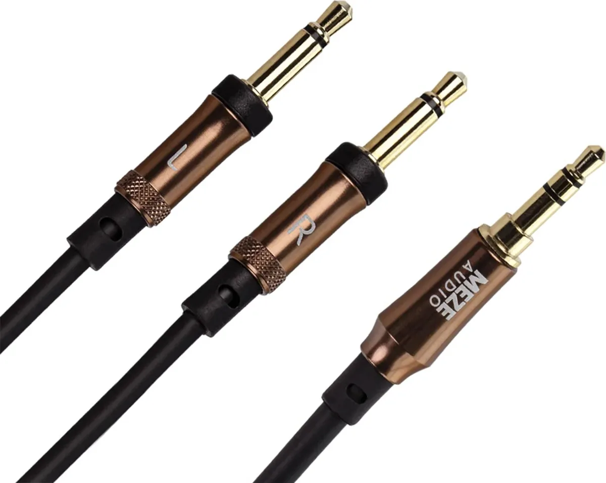 Meze mono 3.5 mm to 3.5 mm 3 m soft TPE cable with copper aluminium casings