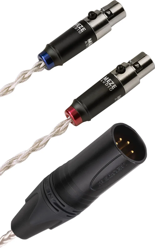 Meze mini XLR to 4 PIN XLR balanced silver plated PCUHD premium cable
