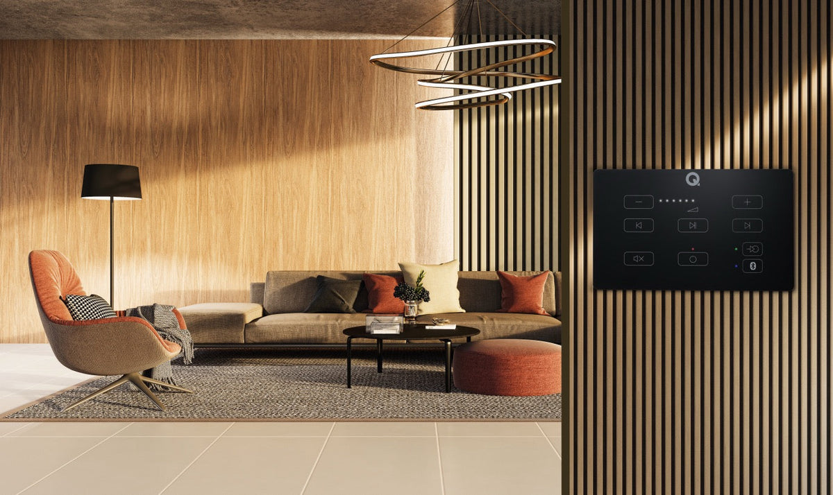 Q Acoustics E60 Vægpanel med forstærker og BT Sort