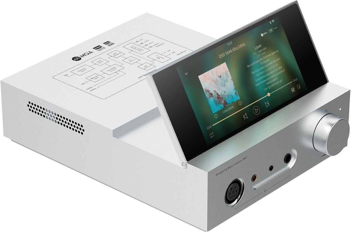 Shanling EM7 Streaming Music Center Sølv