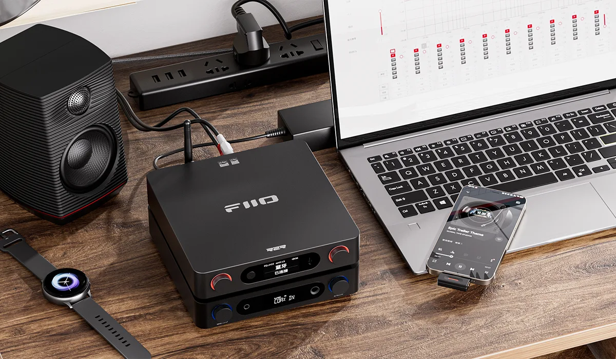 FiiO BR15 R2R DAC & Forforstærker Sølv