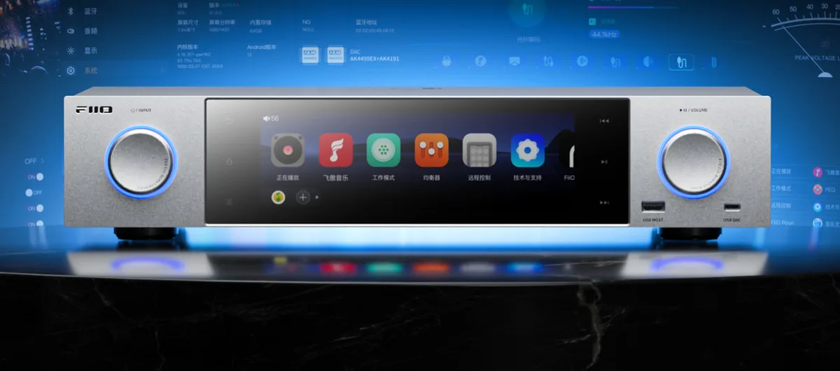 FiiO S15 Netværksstreamer med touchscreen