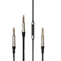 Meze mono 3.5 mm to 3.5 mm 1.5 m Black/Silver standard cable with mic and remote