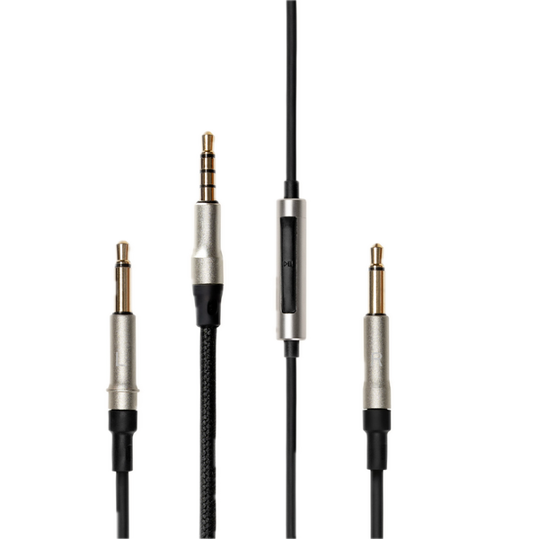 Meze mono 3.5 mm to 3.5 mm 1.5 m Black/Silver standard cable with mic and remote