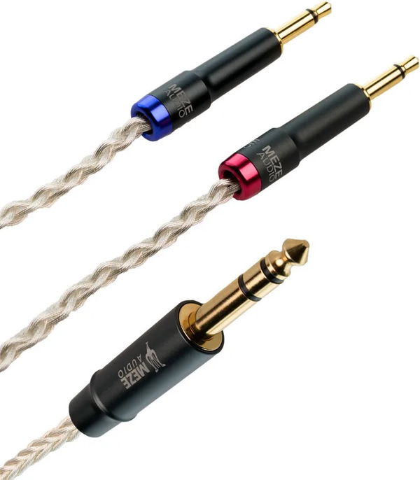Meze mono 3.5 mm to 6.3 mm silver plated PCUHD premium cable