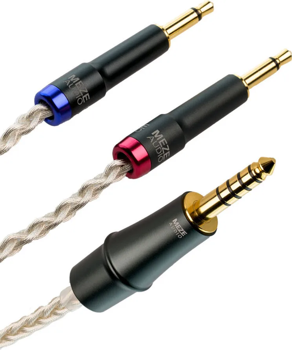 Meze mono 3.5 mm to 4.4 mm balanced silver plated PCUHD premium cable