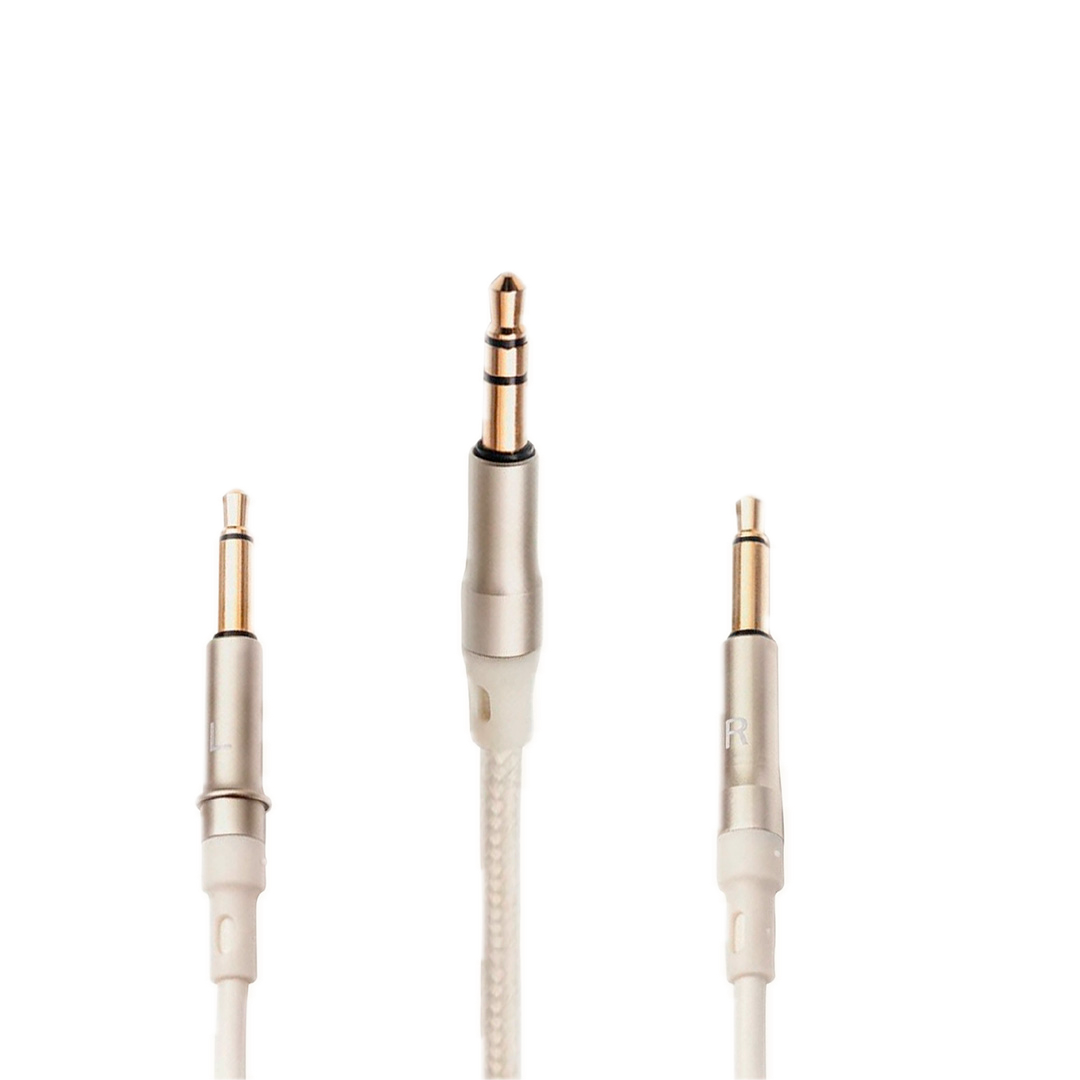 Meze mono 3.5 mm to 3.5 mm 3 m White/Silver standard cable
