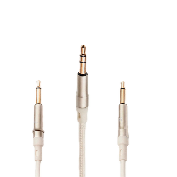Meze mono 3.5 mm to 3.5 mm 3 m White/Silver standard cable