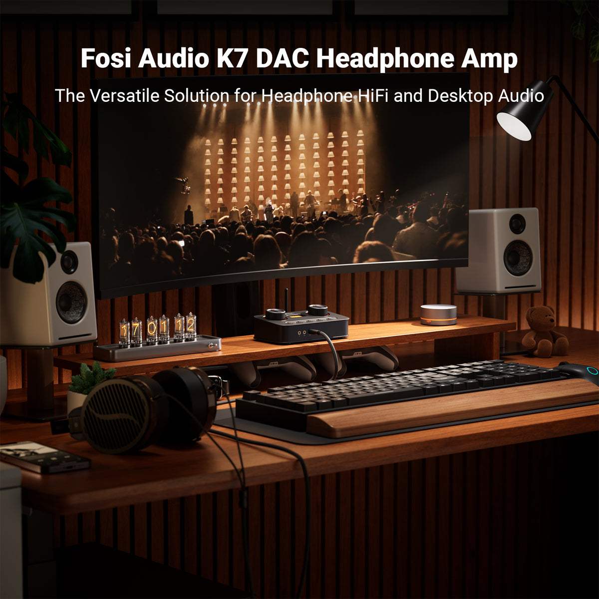 Fosi Audio K7 Dac - Gaming Hovedtelefonforstærker