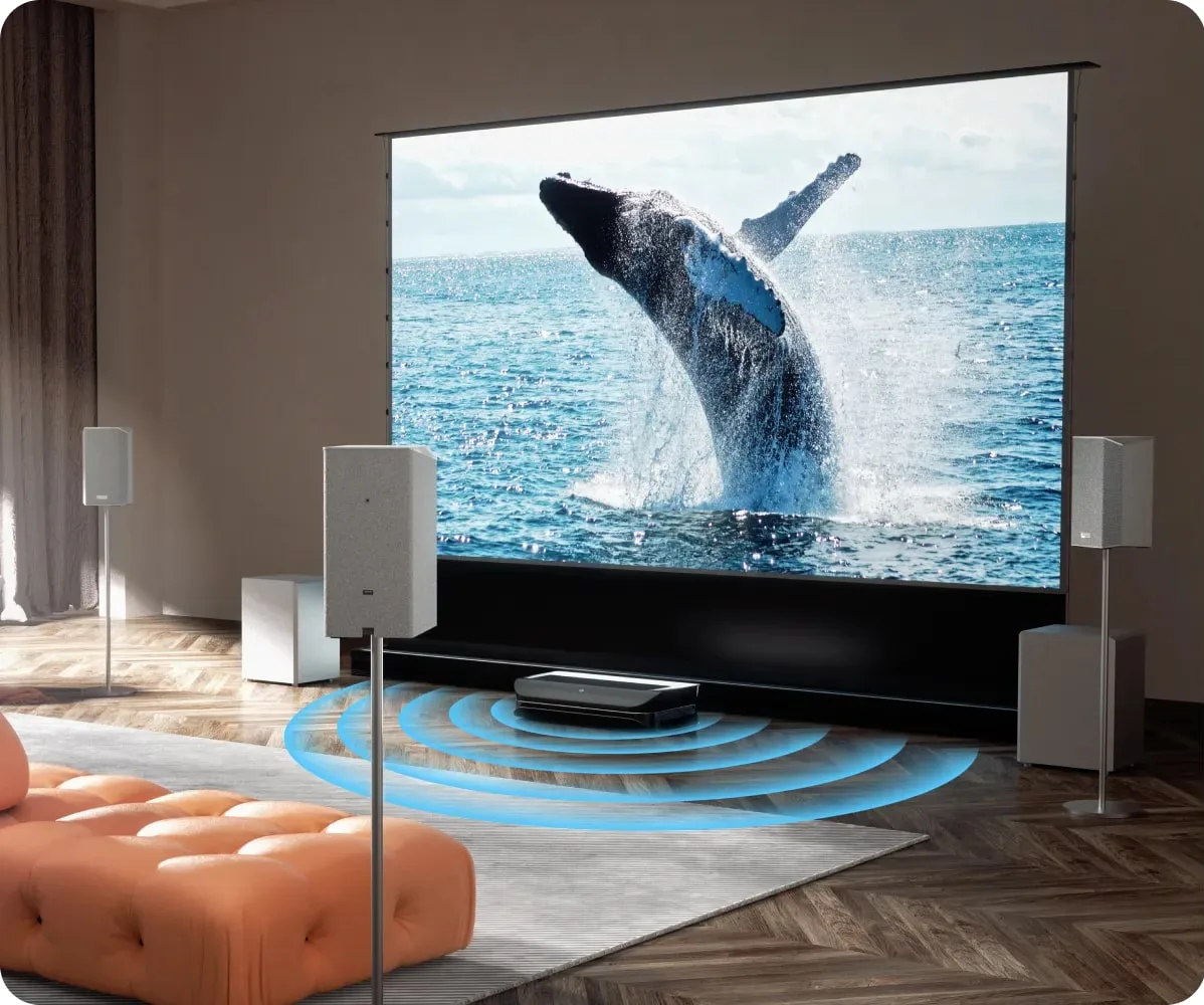 AWOL LTV-3000 Pro 4K 3D RGB Ultra Short Throw Laser Projector