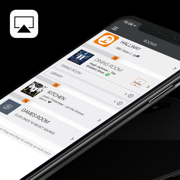 LitheAudio Wifi Multirum Indbygningshøjttaler 2.0 Pakke