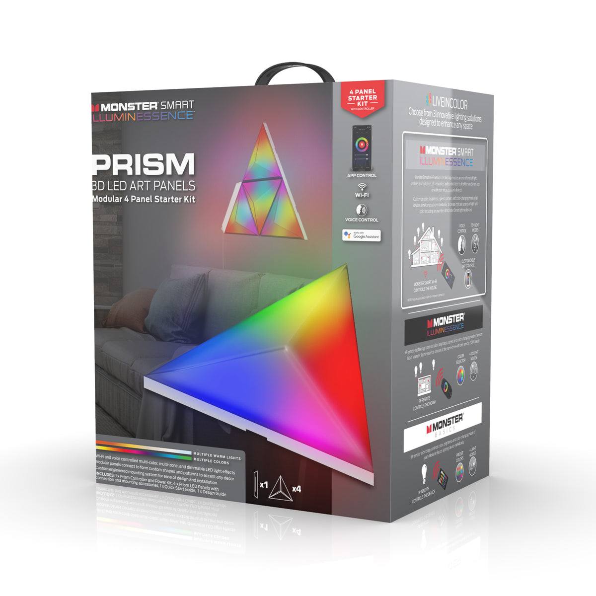 Monster Illuminessence Prism Startpakke med 4 paneler