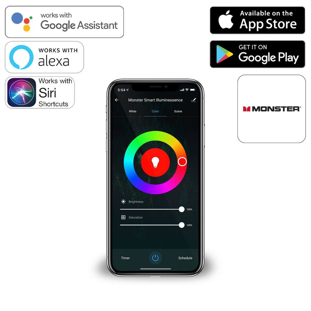 Monster Illuminessence Prism Startpakke med 4 paneler