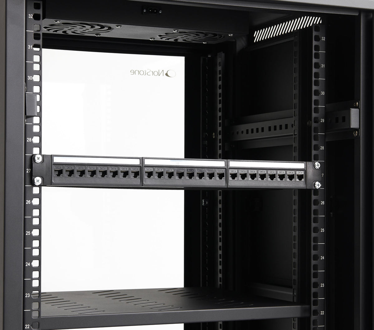 NorStone Pro 24 x RJ45 Cat6 Keystone Panel