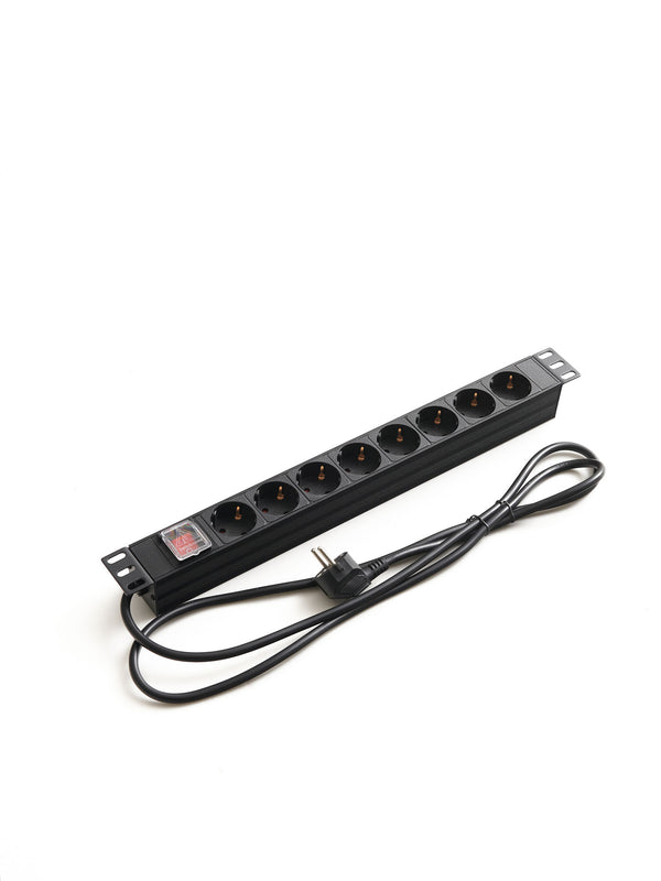 NorStone Pro EU Power plug with Switch 8 schuko 2m