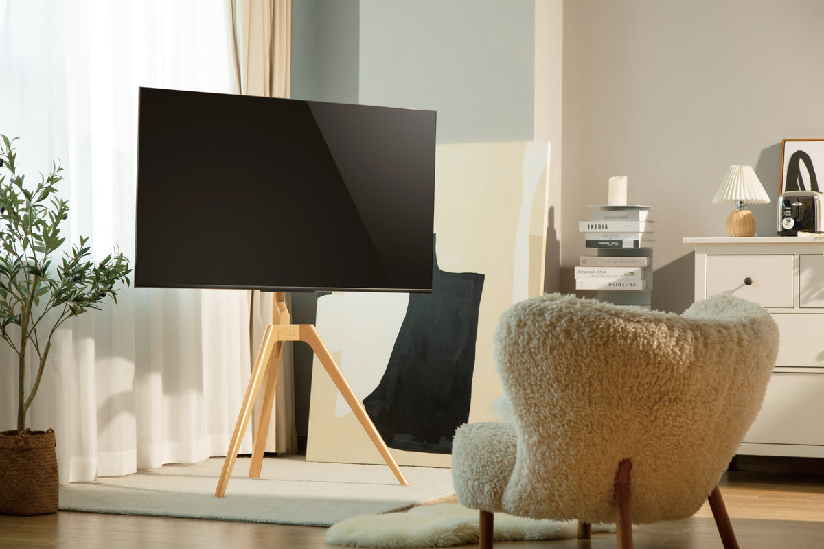 NorStone Vision Wood Tripod TV Stand