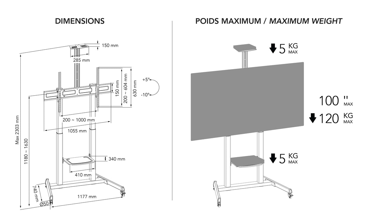 NorStone Vision Max TV Stander