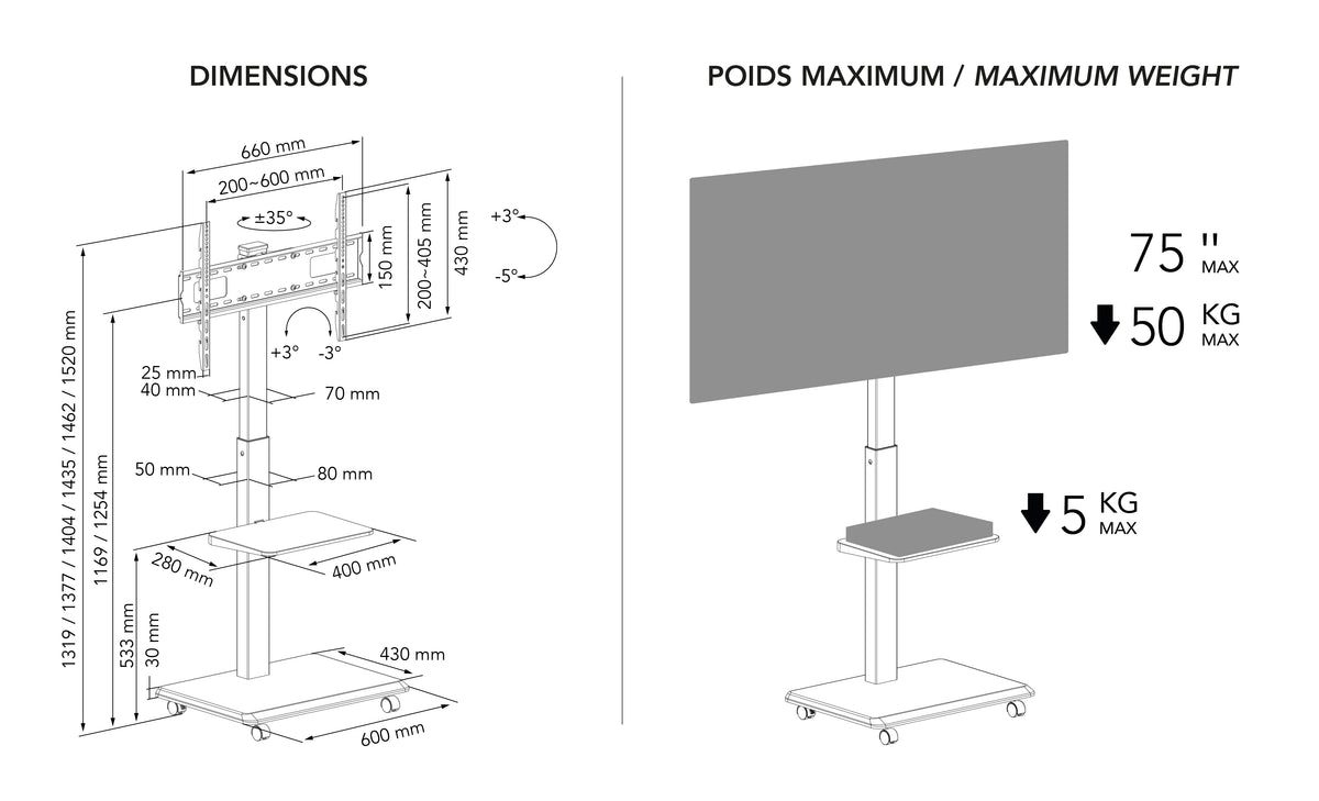 NorStone Vision Plus TV Stander