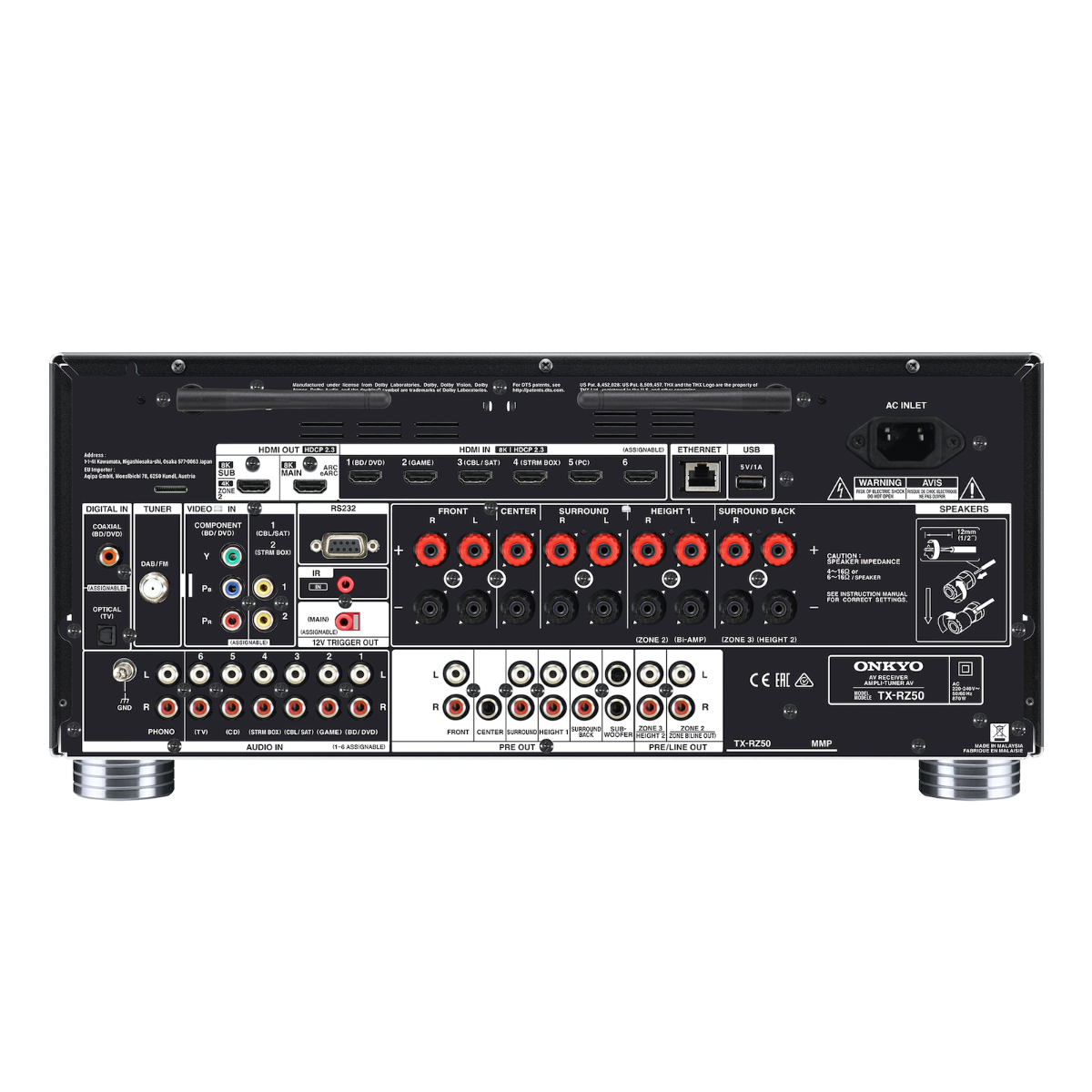 Onkyo RZ-50 9-2 Kanals Surroundreceiver
