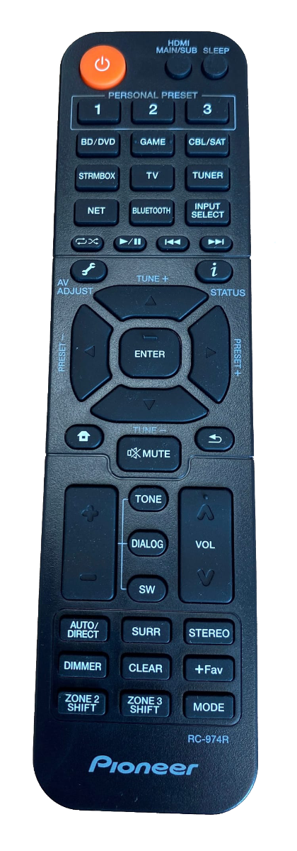 Pioneer Remote VSX-934 - VSX-935