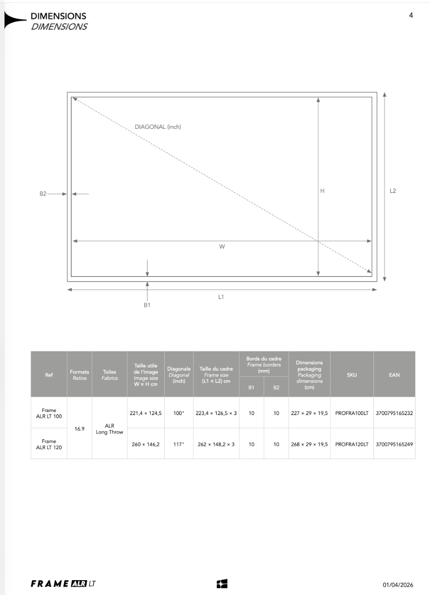 Projeo Frame ALR LT