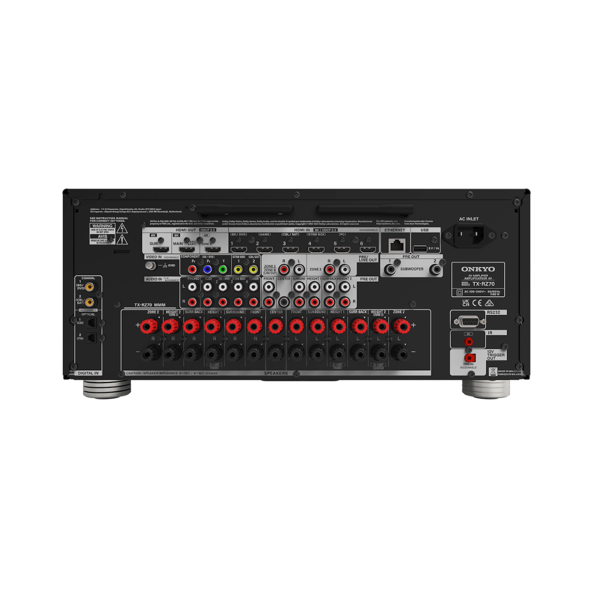 Onkyo RZ-70 11-2 Kanals Surroundreceiver