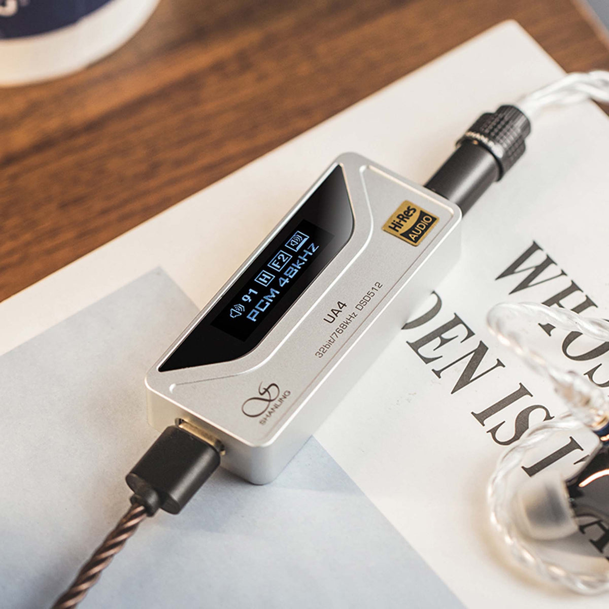 Shanling UA4 Portable DAC/Hovedtelefonforstærker Sølv