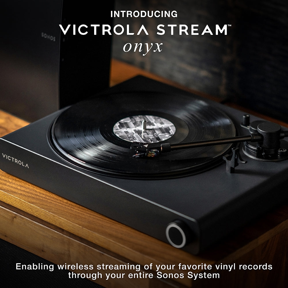 Victrola VPT-2000 Stream Onyx Black - Works with Sonos