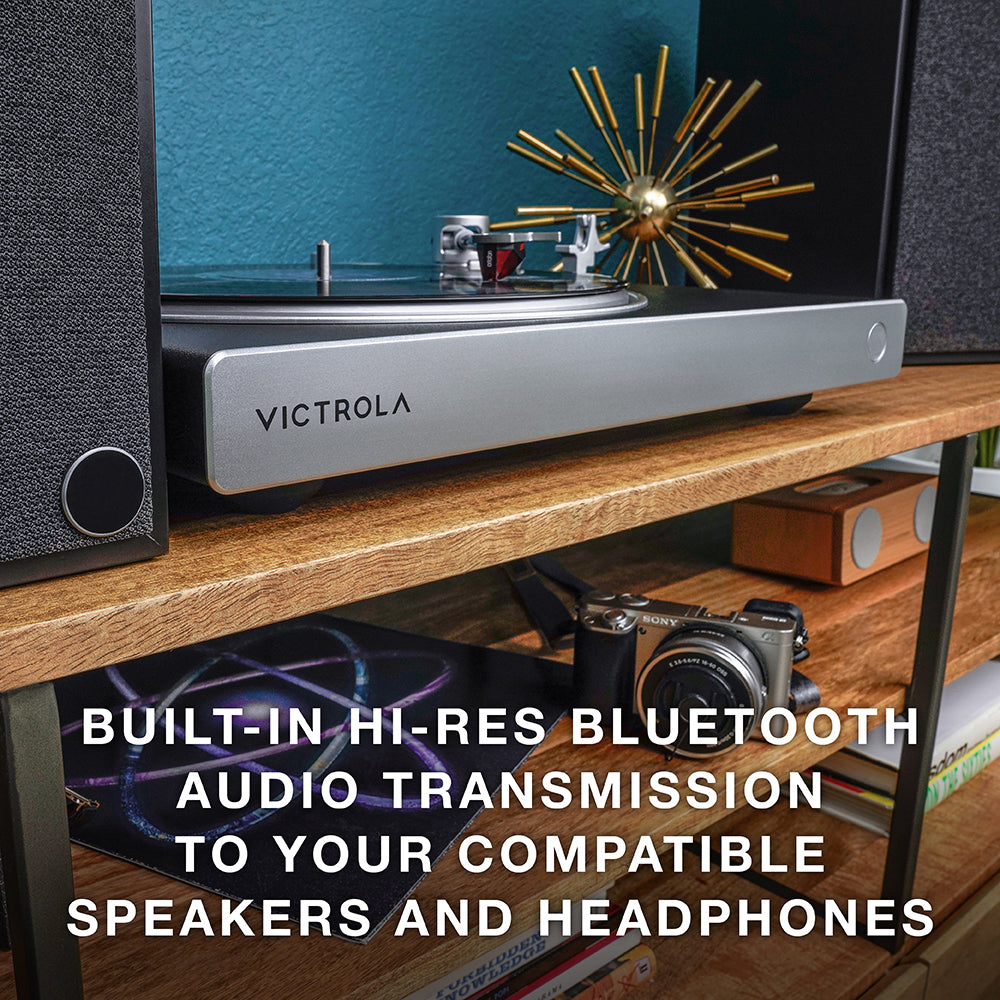 Victrola VPT-2500 Hi-Res Carbon Black-Silver med BT