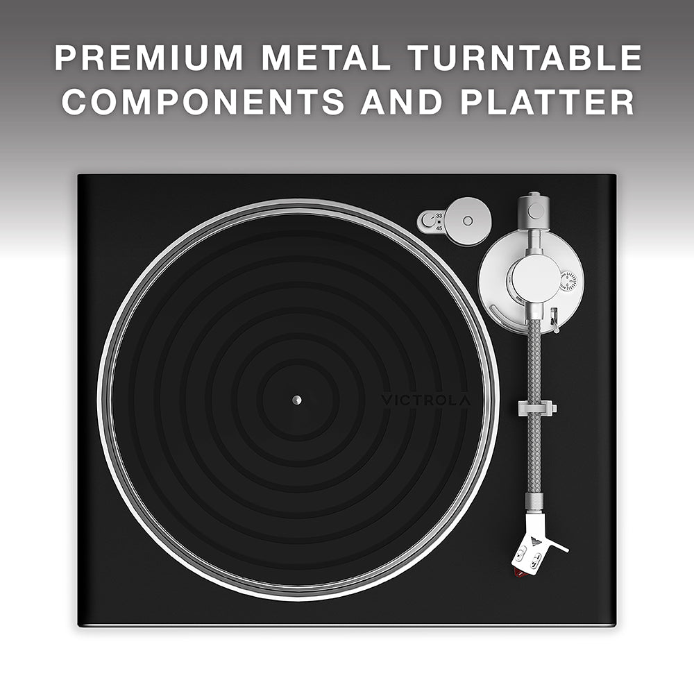 Victrola VPT-2500 Hi-Res Carbon Black-Silver med BT