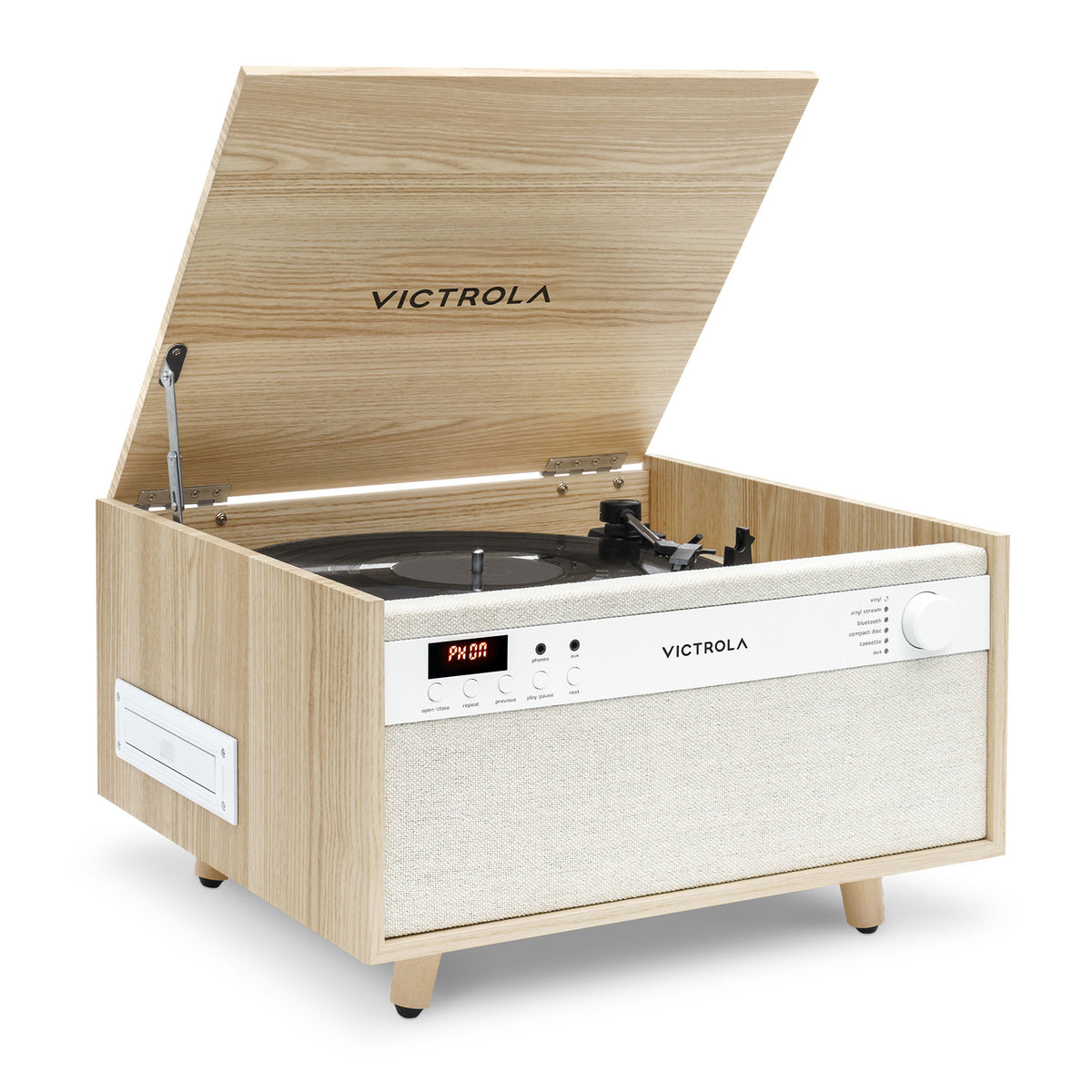Victrola VTA-820SB Natural Pladespiller, CD, Kassette – OUTLET